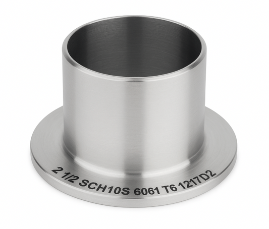 Stub Ends 2 1/2 SCH10S 6061 T6 1217D2